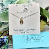 Faith Two Tone Cross Necklace