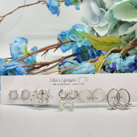 Days of the Week Earring Set - Silver