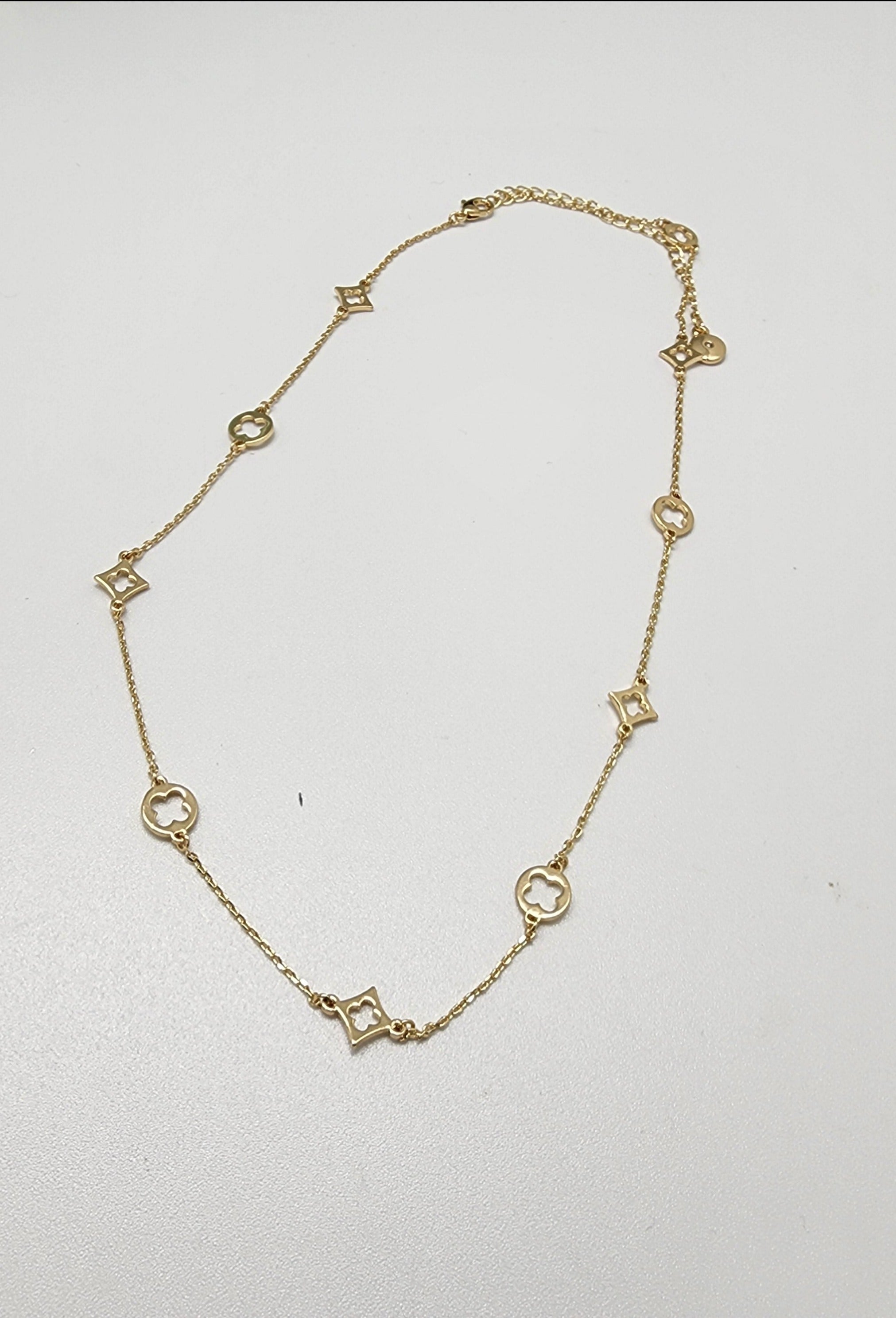 Clover Station Necklace