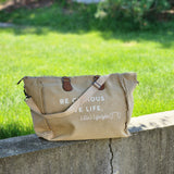 Be Curious, Live Life tote bag