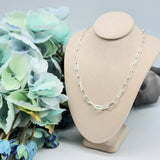 Sterling Silver paperclip Necklace