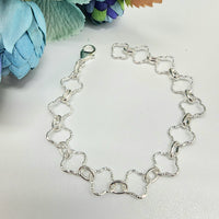 Sterling Silver clover Bracelet