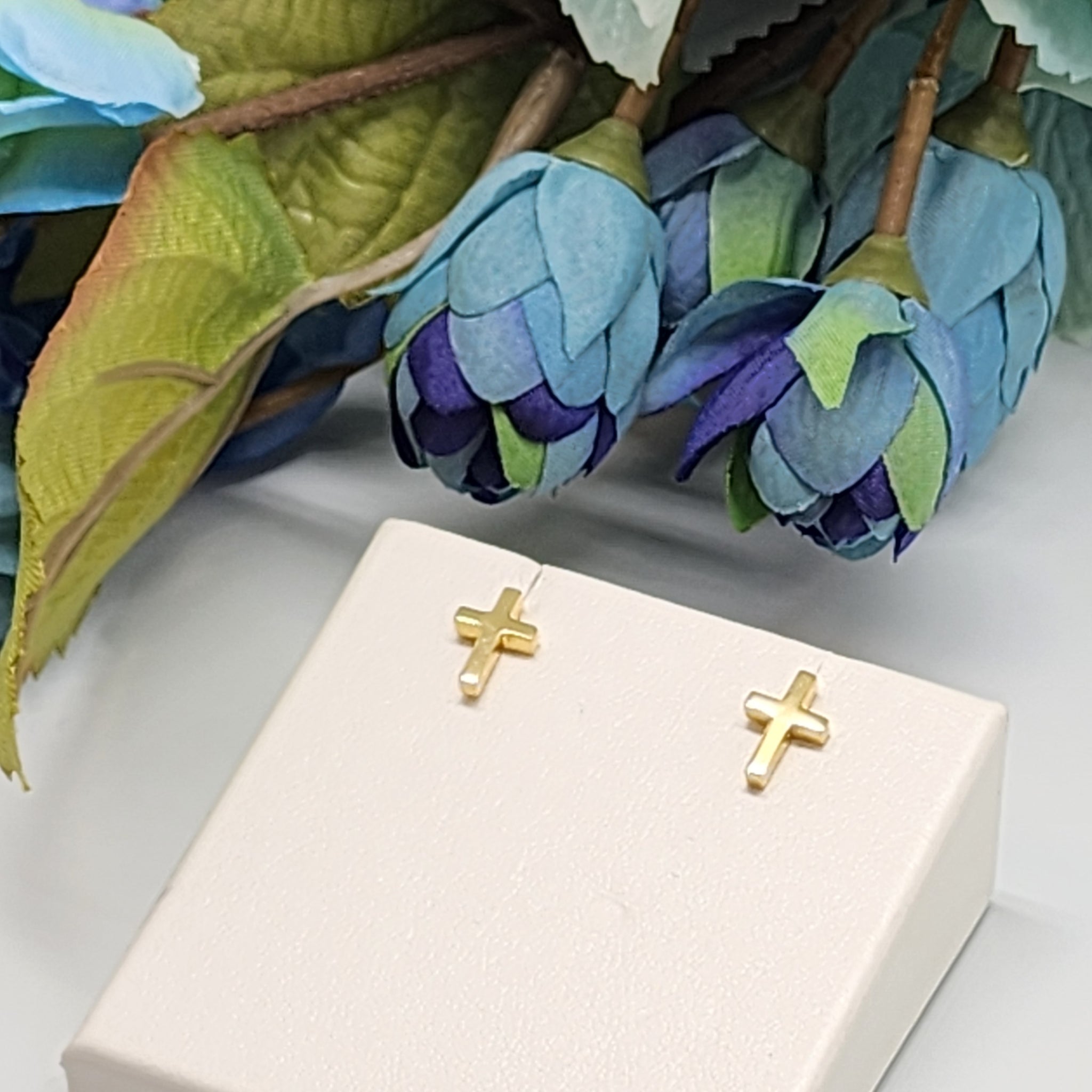 Sterling Silver Cross Earrings