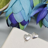 Sterling Silver Heart Stud Earrings