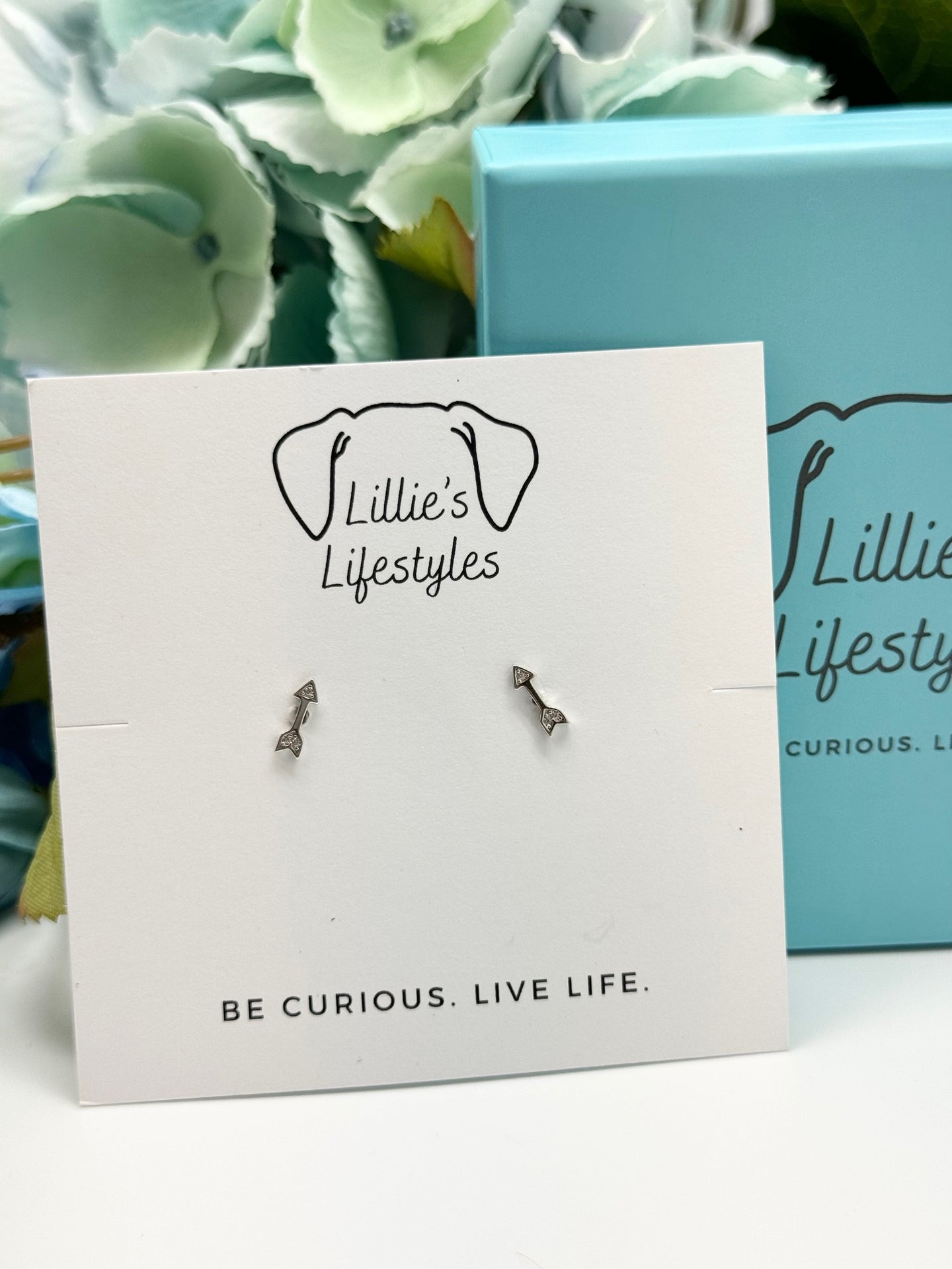 Sterling Silver Arrow Stud Earrings