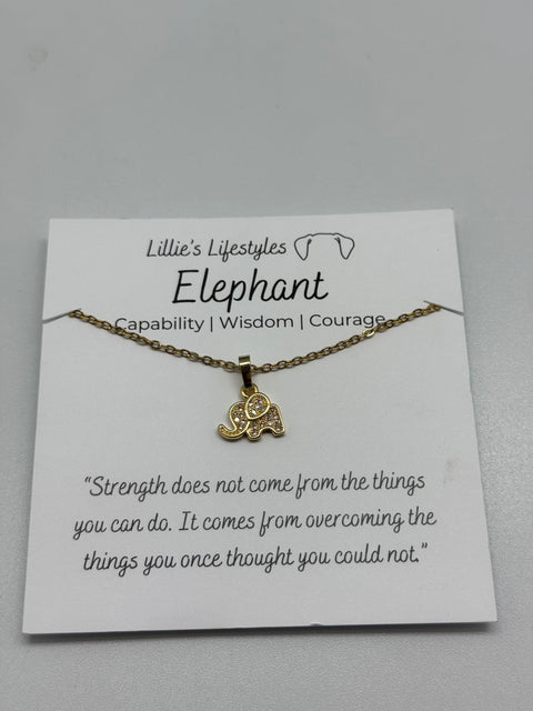 Stainless Steel Elephant Necklace