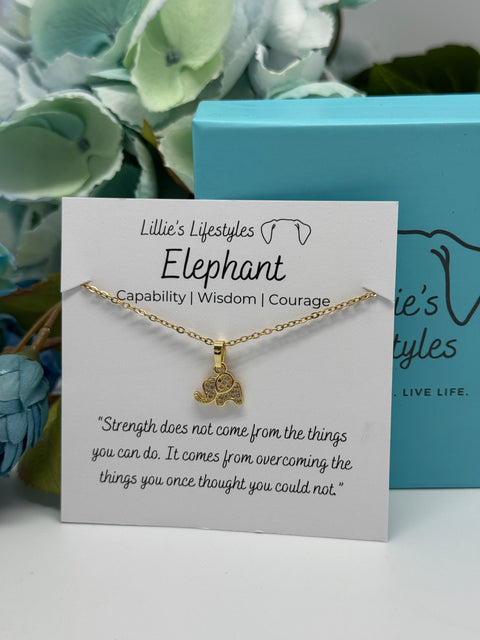 Stainless Steel Elephant Necklace