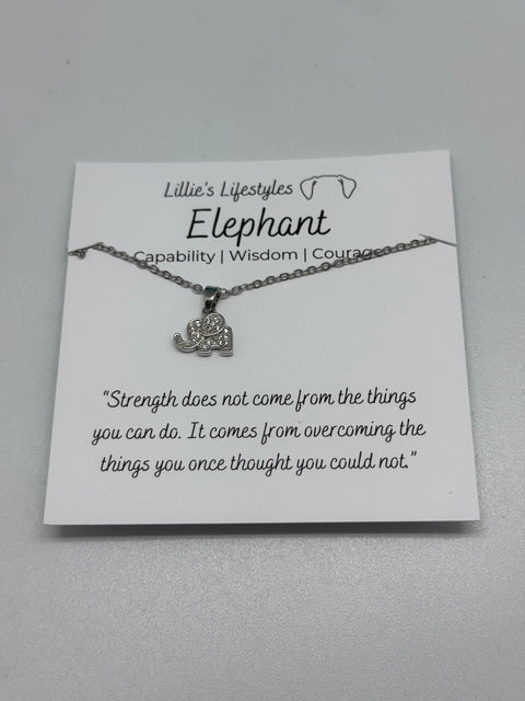 Stainless Steel Elephant Necklace